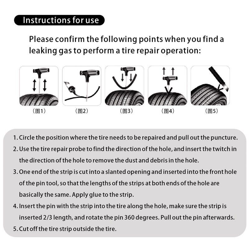 68pc Tire Repair Kit DIY Flat Tire Repair