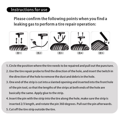 68pc Tire Repair Kit DIY Flat Tire Repair